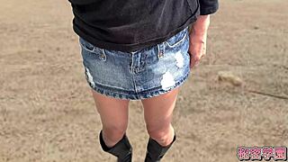 oh god i climax hard shoving anal vibrator up my ass in miniskirt and boots