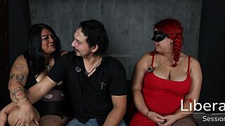 Voluptuous Latinas flaunt massive tits and asses in homemade swinger action