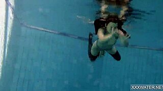 hey petra hot hungarian teen 18 in pool shaved pussy sex