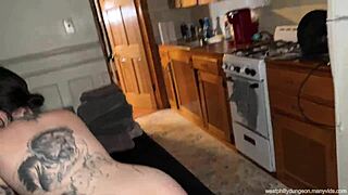 Goth Elizabeth Grey Strips for Rough Bareback Sex