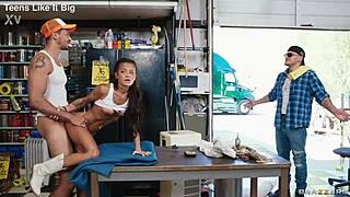 ryan reid chokes on cock then gets facefucked cumshot in truckstop vol 1