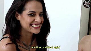 married latina bride in lingerie gives hubby pro handjob and blowjob to drain his small cock