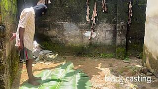so horny i set up a backyard date with my petite skinny ebony landlord's daughter for raw outdoor riding and fucking.