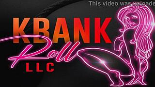 k burgundy plugs and fucks k bankroll's ebony ass and pussy holes deep