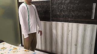 that chubby bbw milf bends over bed for tailors deepthroat doggystyle pounding dirty talk