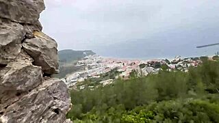 Damiana Flowers fucks in Europe's tourist castle on sextrip episode 3.
