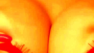 Brunette tease your cock with tits n buttplug anal?