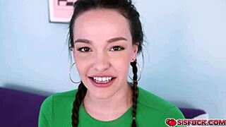Juan Loco Can't Resist Stepsis Rissa May's Massive Natural Tits POV Handjob Tease