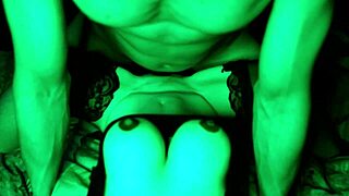 imagine this gorgeous stocking bitch moaning as muscular stud fucks her pussy pov!