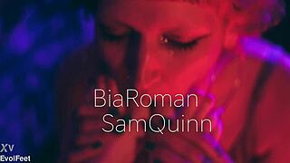 bia roman sam quinn demand foot worship toes licking barefoot goddess style