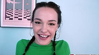 Juan Loco Can't Resist Stepsis Rissa May's Massive Natural Tits POV Handjob Tease