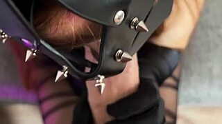 High Heels Redhead Slut Rides Cum Covered Cock