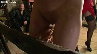 Sadists circle visit punishes german slave hard!