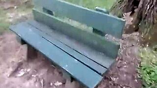 impregnablelexa rides wolfdaddy901 bareback to anal creampie right in the public park