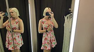 sexy mall try on haul naked pussy flash mycandyalice 😘👙