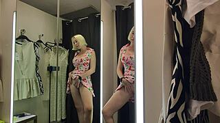 sexy mall try on haul naked pussy flash mycandyalice 😘👙