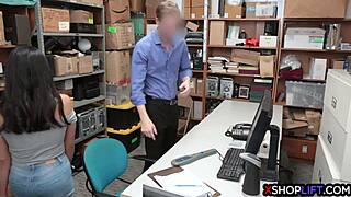 punished latina teen sucks monster cock in shop garage