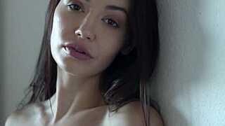 slender czech babe strips slow showing off petite body hairy pussy and tattoos 😍🔥