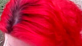 impregnablelexa rides wolfdaddy901 bareback to anal creampie right in the public park