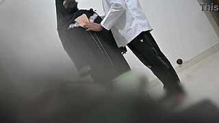 Muslim hijab patient bent over hospital bed for doctor's hard doggystyle pussy pounding