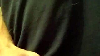 sexy panties wrap tight around throbbing cock before cumshot