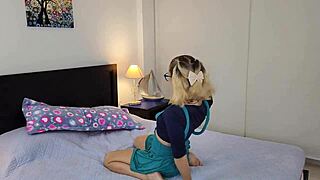 your slutty girlfriend sneaks off to fuck her boyfriend's stepbro