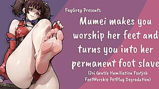 faygrey mumei uh... worship my feet now or yer my foot slave forever joi footjob humiliation!!