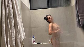 behind the scenes cancun petite mexican sarah rose shower?