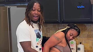 stepmom home alone new years... stepson stuffs her with monster cock till creampie!