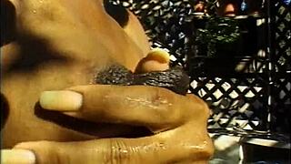 Barefoot Pregnant Ebony Craves Deep Anal Pleasure in Outdoor Fuck Scene