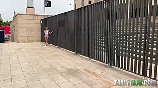 petite spanish blonde angelique lapiedra desperate for don mulatito's american cock pov