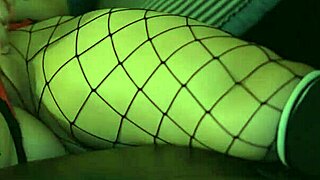 asian slut throatfucked deep then doggystyled in fishnets