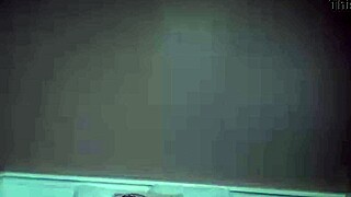 BIG-TITTED oriental maxine x fucks her shaved pussy deep with huge dildo squirting wet on bed.