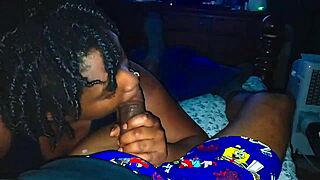 darkchocolatebarbie gave me sloppy 30min blowjob pro style wet monster cock cum