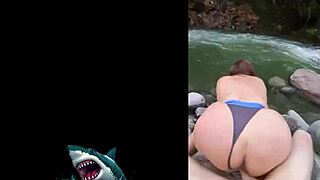 Venezuelan Stepmom Fucks Raw by Riverside Without Condom