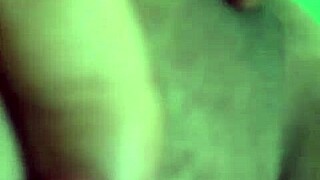 alone at home, mature shaves and fingers her smooth pussy