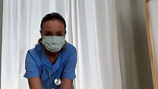 Quick hot nurse milf sex at doctor's office 😏