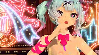 whoa hatsune miku in full nude bunny costume looks insane