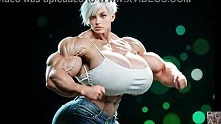 abigail arcane's ai muscle growth pushes her buff body to extremes