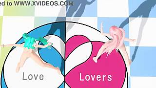 Hatsune Miku Luka Worlds End Dancehall Nude Mod Boobs Jiggle!