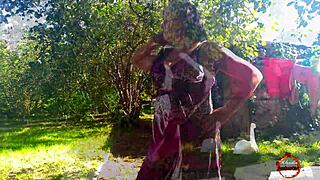 Klaudiaambergirl's Outdoor Solo Teases Huge Natural Tits