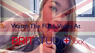hot british teen gulps down mouthful of cum 😋💦