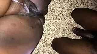 fat bbw amateur creampied hard by huge black cock rough homemade