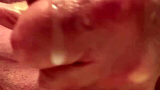 65 year old jerks slow motion blasts thick cum