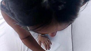 stepsister tries on shorts hoping stepbrother notices her playful tease