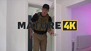 Neighbour milf so horny she sucks robber's cock wildly!