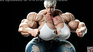 abigail arcane's ai muscle growth pushes her buff body to extremes