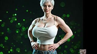 abigail arcane's ai muscle growth pushes her buff body to extremes