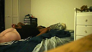 homemade ebony teen girlfriend bent over bed for black doggystyle