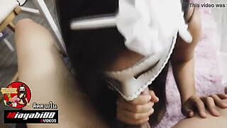 boss punishes young thai maid with hardcore creampie fuck